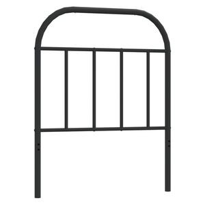 vidaXL Ersatz-Kopfteil Metall Schwarz 75 cm