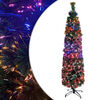 vidaXL K&uuml;nstlicher Weihnachtsbaum Schlank mit St&auml;nder 180 cm Glasfaser