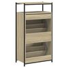 vidaXL Schuhschrank Sonoma-Eiche 60x34x112 cm Holzwerkstoff