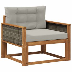vidaXL Outdoor Mittelsofa Natur