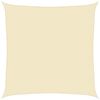 vidaXL Sonnensegel 160 g/m&sup2; Creme 5x5 m HDPE