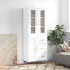 vidaXL Highboard Wei&szlig; 69,5x34x180 cm Holzwerkstoff