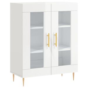 vidaXL Sideboard Hochglanz-Wei&szlig; 69,5x34x90 cm Holzwerkstoff