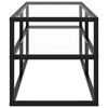 vidaXL TV-Schrank Schwarz mit Hartglas 100x40x40 cm