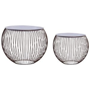 vidaXL Couchtisch 2 Stk. Golden