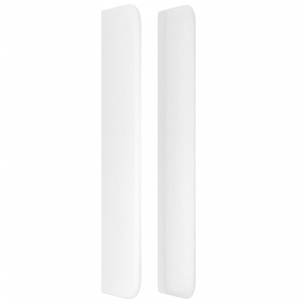 vidaXL Kopfteil mit Ohren Weiß 103x16x118/128 cm Kunstleder