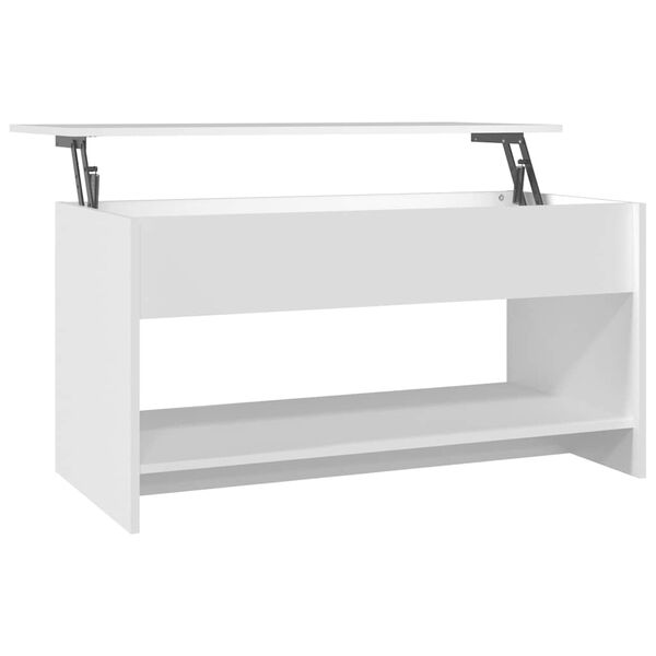 vidaXL Couchtisch Wei&szlig; 102x50x52,5 cm Holzwerkstoff
