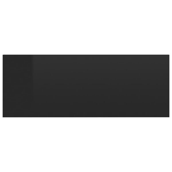 vidaXL H&auml;ngende Nachttische 2 Stk. Hochglanz-Schwarz 40x30x15 cm