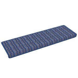 vidaXL Selbstklebende Treppenschoner 15 pcs Blau 65 x 21 x 4 cm