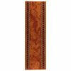 vidaXL Teppichl&auml;ufer FLORNES Gewebt Orange 67 cm x 150 cm PP 7 mm