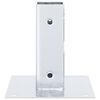 vidaXL Pfostentr&auml;ger Quadratisch 12 Stk. Silber 46x46mm Stahl Verzinkt