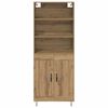 vidaXL Highboard 2 pcs Artisan-Eiche Holzwerkstoff