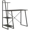 vidaXL Schreibtisch mit Regaleinheit Schwarz 102&times;50&times;117 cm