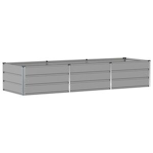 vidaXL Pflanzk&uuml;bel Hellgrau 240 x 80 x 45 cm Stahl