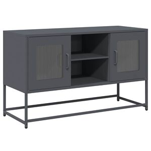 vidaXL TV-Schrank Anthrazit 100,5x39x60,5 cm Stahl