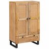 vidaXL Highboard mit Speicher Braun 40 x 33 x 110 cm Massivholz Mango