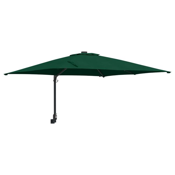 vidaXL Gartenparasol Grün 248,5 x 247,5 x 160 cm Stoff