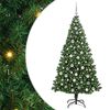 vidaXL K&uuml;nstlicher Weihnachtsbaum mit 300 LEDs mit St&auml;nder Gr&uuml;n 210 cm