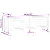 vidaXL Outdoor-Kissenbox Braun 200x50x56 cm Massivholz Tanne
