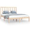 vidaXL Massivholzbett ohne Matratze 120x200 cm Kiefernholz