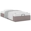 vidaXL Ottoman-Bett ohne Matratze Taupe 90x190 cm Stoff
