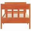 vidaXL Massivholzbett ohne Matratze Wachsbraun 75x190 cm Kiefernholz