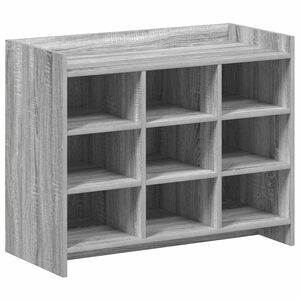 vidaXL Schuhschrank 85 x 39,5 x 70 cm Holzwerkstoff Grau Sonoma