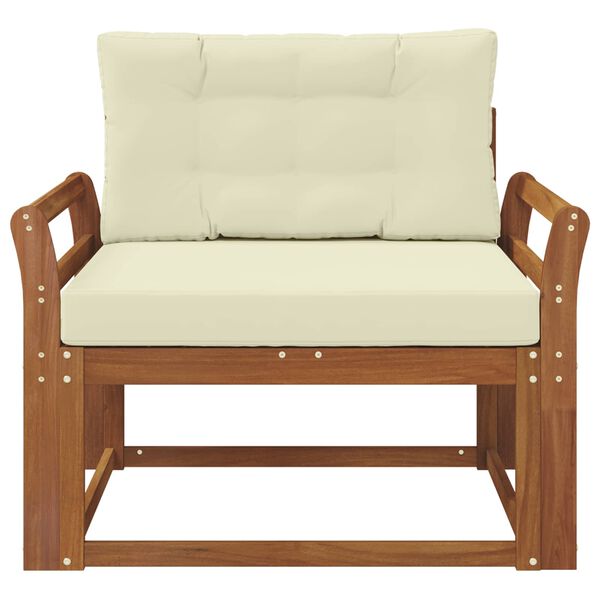 vidaXL Outdoor Mittelsofa Massivholz Akazie Natur