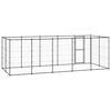 vidaXL Outdoor-Hundezwinger Stahl 12,1 m²