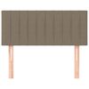 vidaXL Kopfteil Taupe 90x5x78/88 cm Stoff