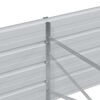 vidaXL Garten-Hochbeet 240x80x45 cm Verzinkter Stahl Silber