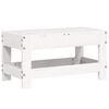 vidaXL Gartenhocker Wei&szlig; 62x30x32 cm Massivholz Kiefer