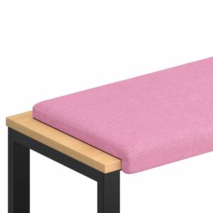 vidaXL Bankkissen Stoff Rosa Tiefe 35 cm