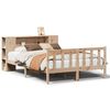vidaXL Massivholzbett mit Regal ohne Matratze 150x200 cm Kiefernholz