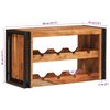 vidaXL Weinregal Braun 100 x 45 x 33 cm Massivholz Akazie