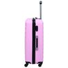 vidaXL Hartschalen-Trolley Rosa ABS