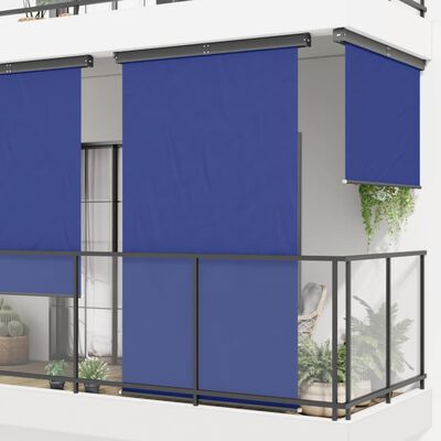 vidaXL Balkon-Seitenmarkise 175x250 cm Blau