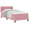 vidaXL Boxspringbett mit Matratze Rosa 200 x 80 cm Polyester
