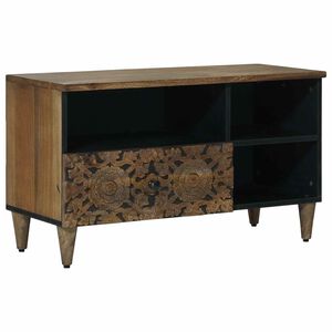 vidaXL TV-Schr&auml;nk mit Regal Braun 80 x 33,5 x 46 cm Massivholz Mango