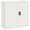 vidaXL Aktenschrank Wei&szlig; 90x40x90 cm Stahl