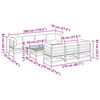 vidaXL 8-tlg. Garten-Sofagarnitur mit Kissen Massivholz Douglasie