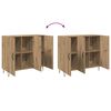 vidaXL Sideboard Artisan-Eiche 90 x 32,5 x 80 cm Holzwerkstoff