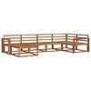 vidaXL Outdoor-Sofagarnitur 6 pcs Natur Massivholz Akazie