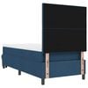 vidaXL Boxspringbett mit Matratze mit Kopfteil Blau 90 x 200 cm Stoff