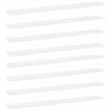 vidaXL B&uuml;cherregal-Bretter 8 Stk. Wei&szlig; 80x10x1,5 cm Holzwerkstoff