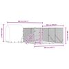 vidaXL Outdoor-Hundezwinger mit Dach Silbern 6x6x2,5m Verzinkter Stahl