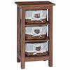 vidaXL Beistelltisch Braun 38 x 28 x 72 cm Massivholz Mahagoni