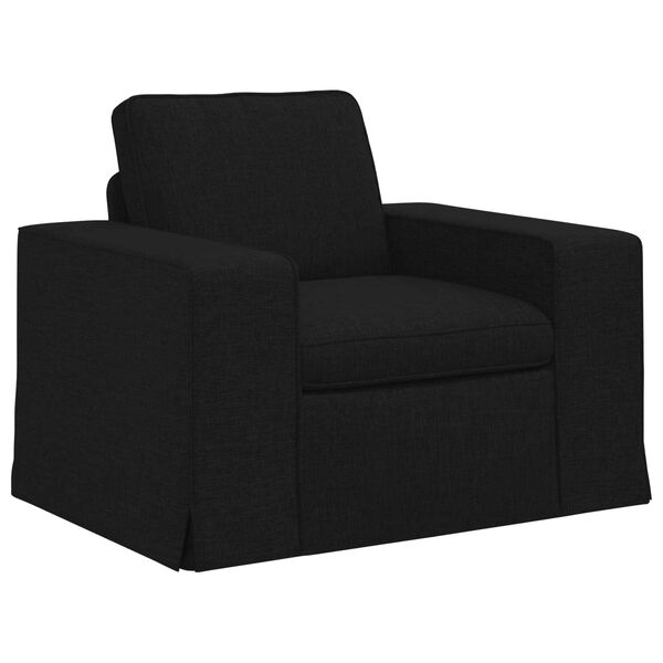 vidaXL Sofa 180cm 2 pcs Schwarz Metall