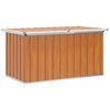 vidaXL Au&szlig;enlagerbox Holz 129 x 67 x 65 cm Verzinkter Stahl
