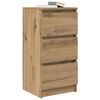 vidaXL Sideboard Artisan-Eiche 37,5x35x76 cm Holzwerkstoff